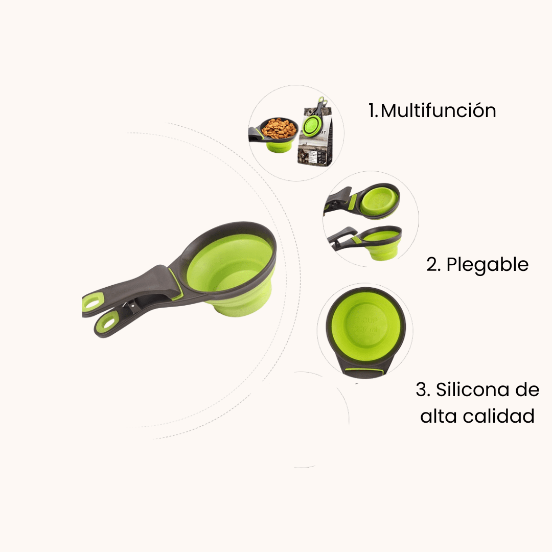 Cuchara medidora plegable de silicona - Image 2
